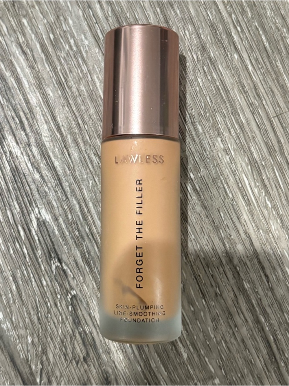 LAWLESS Forget The Filler Liquid Foundation - Warm Beige (Rose Gold Cap)